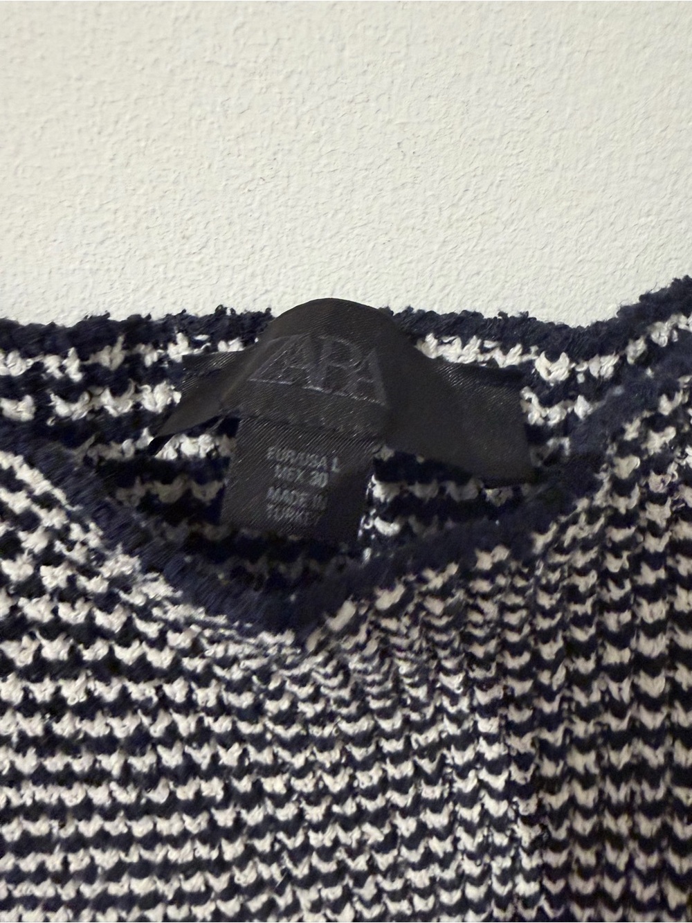 Zara Black & White Striped Knit Camisole - Picture 3 of 3